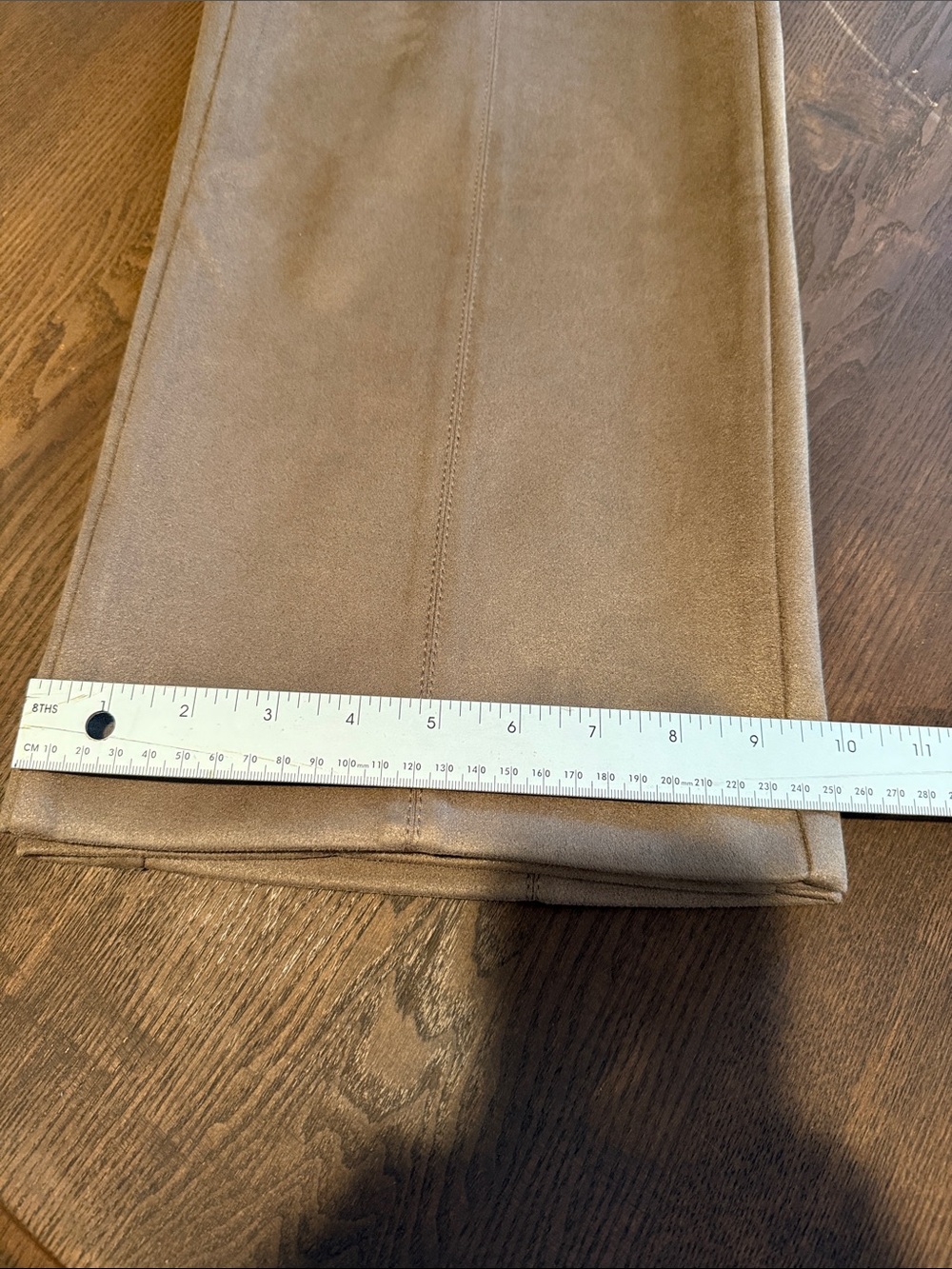 Ann Taylor Wide-Leg Faux Suede Pants in Camel - Picture 10 of 10